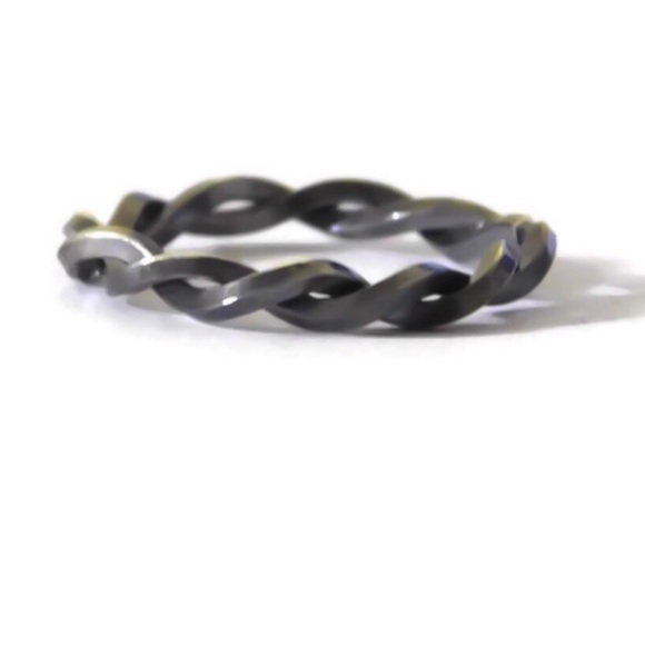 Oxidized Woven Ring - Unisex - Celtic Style - Picture 5 of 8